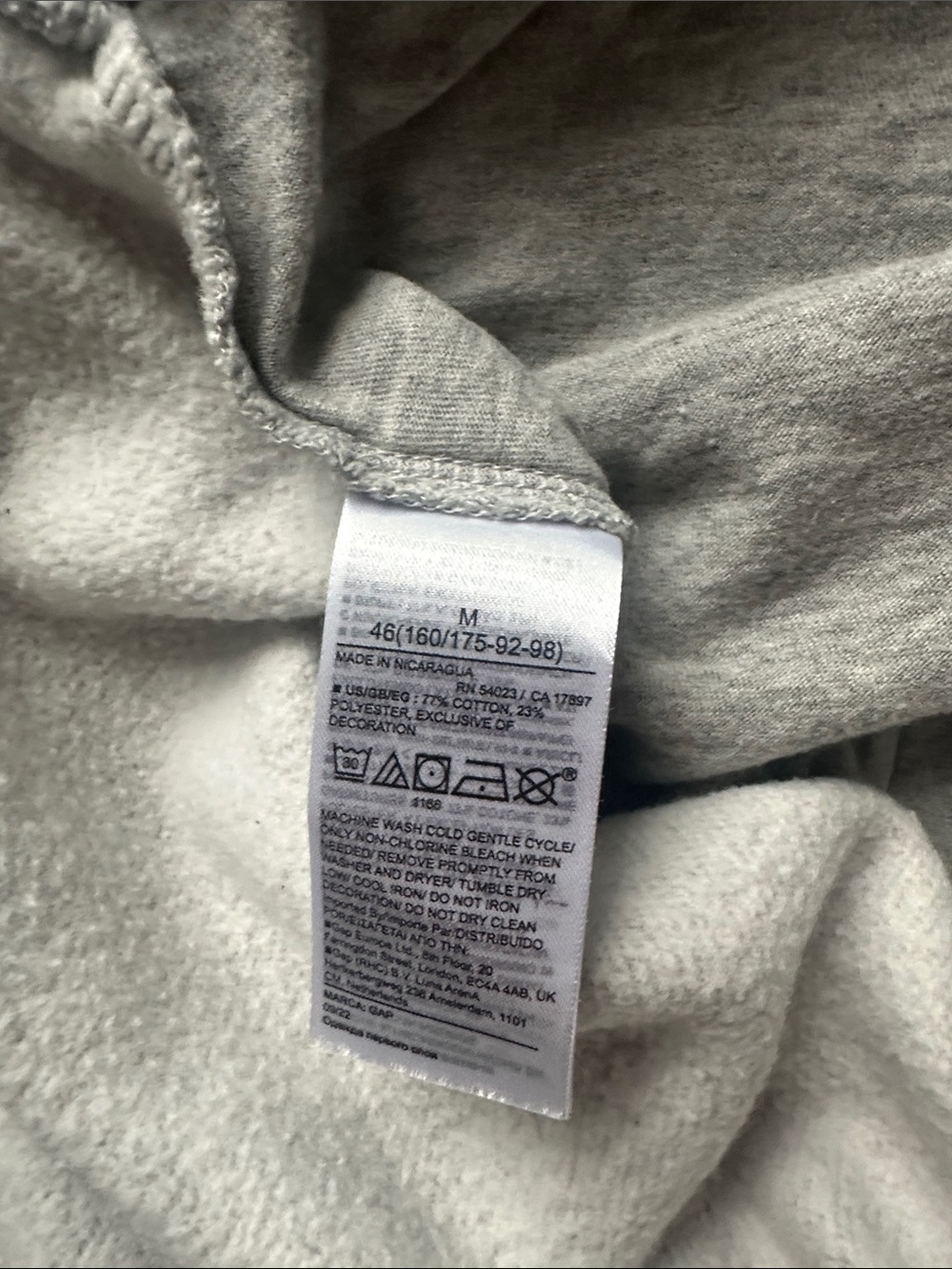 GAP Light Gray Fleece women’s Joggers size M - Picture 3 of 10